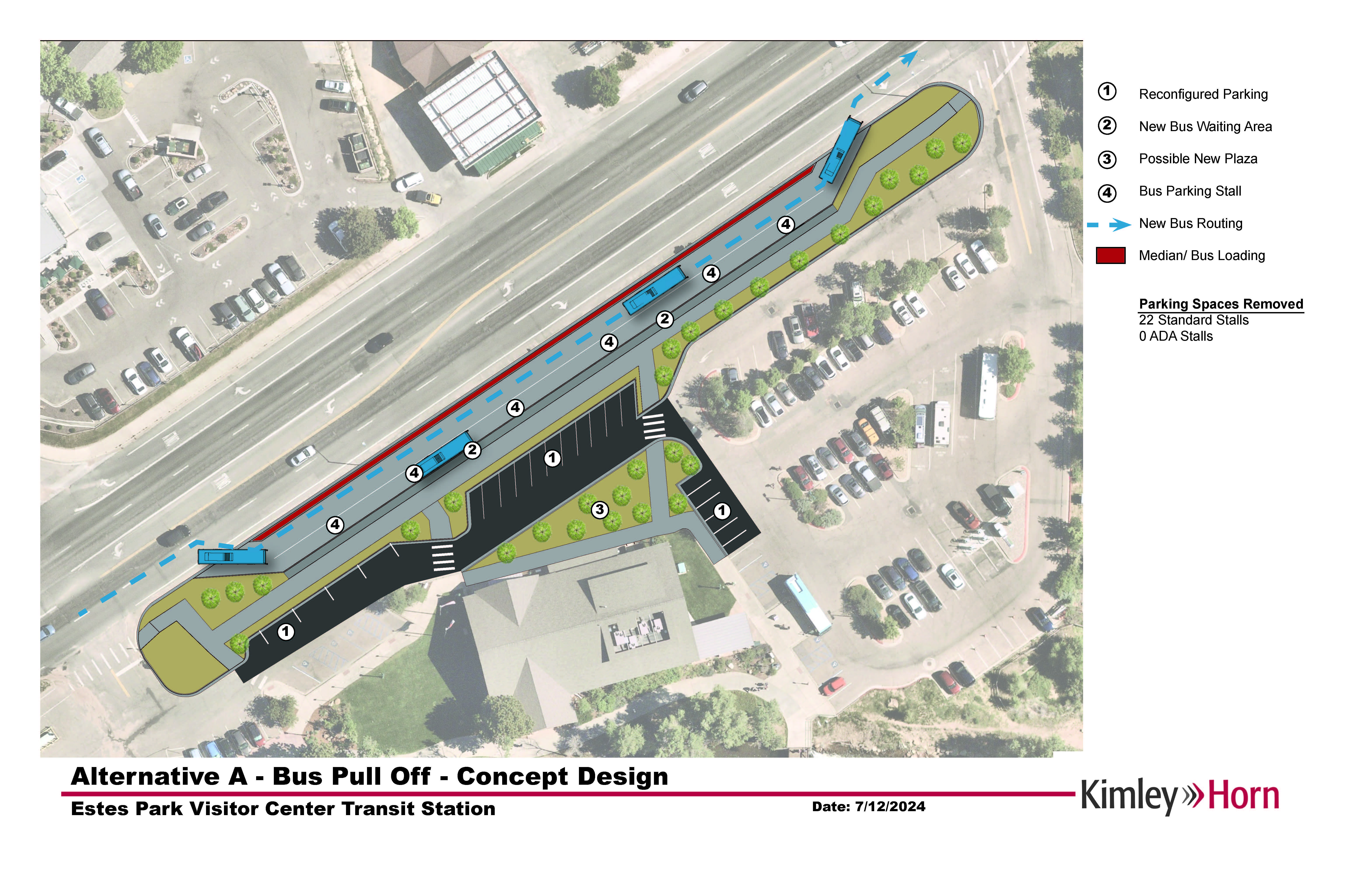 Visitor Center Parking Lot Design A