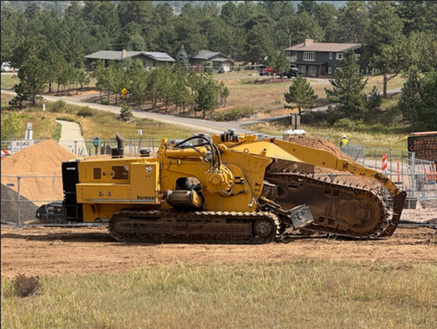 Photo of a giant trencher in Carriage Hills