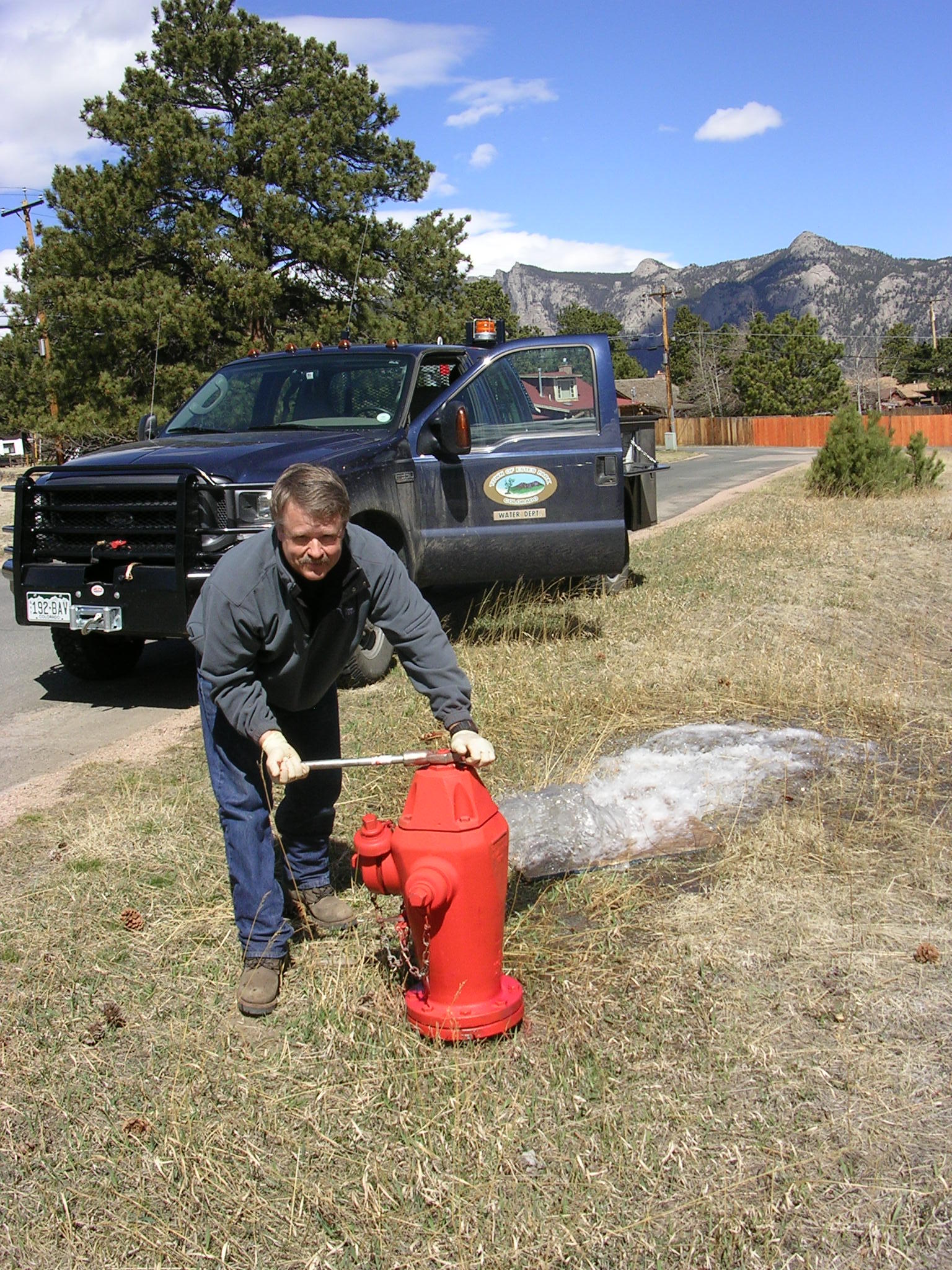 Water Operator Flushing Hydrant