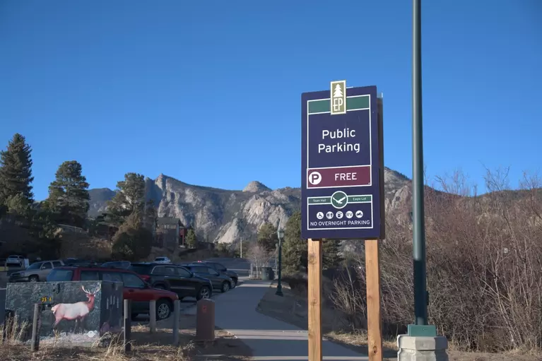 Estes Parking Sign
